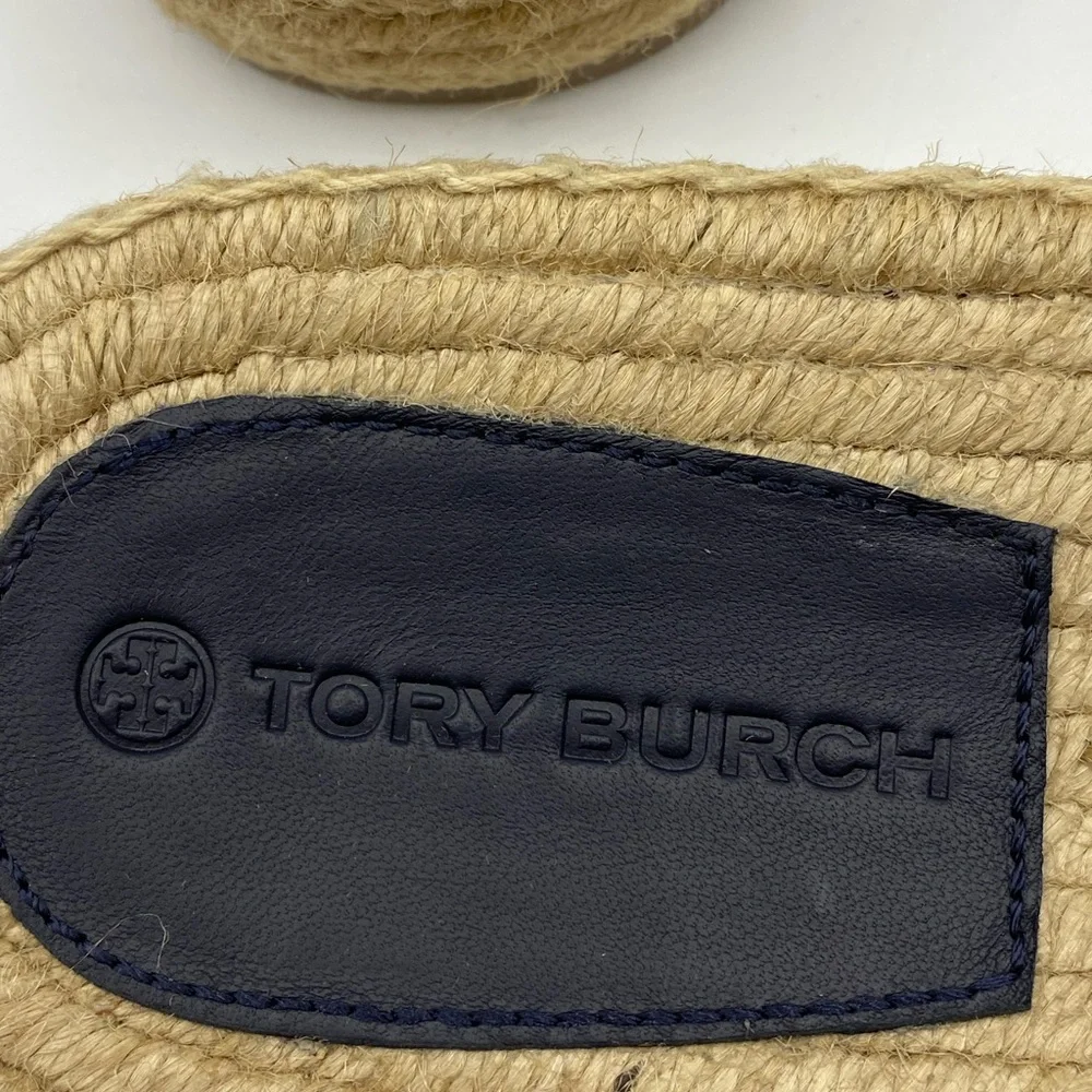 TORY BURCH TORY RIBBON ESPADRILLE SLIDE NIB‎ size 7